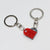 Cute Heart Shape Alloy Unisex Bag Pendant Keychain 1 Piece