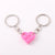 Cute Heart Shape Alloy Unisex Bag Pendant Keychain 1 Piece