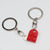 Cute Heart Shape Alloy Unisex Bag Pendant Keychain 1 Piece