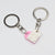 Cute Heart Shape Alloy Unisex Bag Pendant Keychain 1 Piece