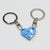 Cute Heart Shape Alloy Unisex Bag Pendant Keychain 1 Piece