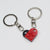 Cute Heart Shape Alloy Unisex Bag Pendant Keychain 1 Piece