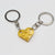 Cute Heart Shape Alloy Unisex Bag Pendant Keychain 1 Piece