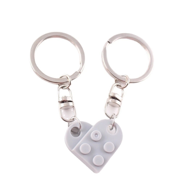 Cute Heart Shape Alloy Unisex Bag Pendant Keychain 1 Piece