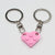 Cute Heart Shape Alloy Unisex Bag Pendant Keychain 1 Piece