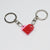 Cute Heart Shape Alloy Unisex Bag Pendant Keychain 1 Piece