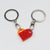 Cute Heart Shape Alloy Unisex Bag Pendant Keychain 1 Piece