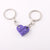 Cute Heart Shape Alloy Unisex Bag Pendant Keychain 1 Piece