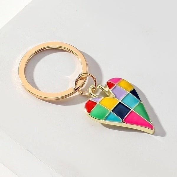 Cute Heart Shape Alloy Women's Keychain