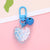 Cute Heart Shape Arylic Women's Bag Pendant Keychain