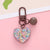 Cute Heart Shape Arylic Women's Bag Pendant Keychain