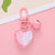 Cute Heart Shape Arylic Women's Bag Pendant Keychain