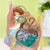 Cute Heart Shape Arylic Women's Bag Pendant Keychain