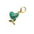 Cute Heart Shape Copper Enamel Charms Jewelry Accessories