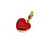 Cute Heart Shape Copper Enamel Charms Jewelry Accessories