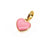 Cute Heart Shape Copper Enamel Charms Jewelry Accessories