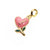 Cute Heart Shape Copper Enamel Charms Jewelry Accessories