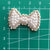 Cute Heart Shape Crown Bow Knot Nonwoven Cloth Sticker 1 Piece