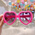 Cute Heart Shape Floral Polycarbonate Round Frame Square Oval Frame Full Frame Kids Sunglasses