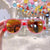 Cute Heart Shape Floral Polycarbonate Round Frame Square Oval Frame Full Frame Kids Sunglasses