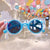 Cute Heart Shape Floral Polycarbonate Round Frame Square Oval Frame Full Frame Kids Sunglasses