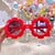 Cute Heart Shape Floral Polycarbonate Round Frame Square Oval Frame Full Frame Kids Sunglasses