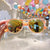 Cute Heart Shape Floral Polycarbonate Round Frame Square Oval Frame Full Frame Kids Sunglasses