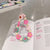 Cute Heart Shape Flower Pc Silica Gel Soft Clay Inlay Artificial Pearls Women's Mobile Phone Chain 1 Piece