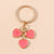 Cute Heart Shape Metal Women's Bag Pendant Keychain