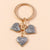 Cute Heart Shape Metal Women's Bag Pendant Keychain