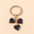 Cute Heart Shape Metal Women's Bag Pendant Keychain