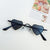 Cute Heart Shape Pc Resin Special-shaped Mirror Full Frame Kids Sunglasses