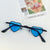 Cute Heart Shape Pc Resin Special-shaped Mirror Full Frame Kids Sunglasses