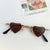 Cute Heart Shape Pc Resin Special-shaped Mirror Full Frame Kids Sunglasses