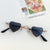 Cute Heart Shape Pc Resin Special-shaped Mirror Full Frame Kids Sunglasses