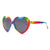 Cute Heart Shape Pc Special-shaped Mirror Full Frame Women's Sunglasses