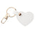 Cute Heart Shape Pu Leather Keychain