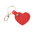 Cute Heart Shape Pu Leather Keychain