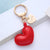 Cute Heart Shape Pu Leather Valentine's Day Unisex Bag Pendant Keychain