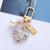 Cute Heart Shape Resin Metal Unisex Bag Pendant Keychain