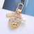 Cute Heart Shape Resin Metal Unisex Bag Pendant Keychain