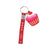 Cute Heart Shape Silica Gel Valentine's Day Women's Bag Pendant Keychain