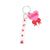 Cute Heart Shape Silica Gel Valentine's Day Women's Bag Pendant Keychain