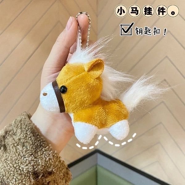 Cute Horse Pp Cotton Bag Pendant Keychain