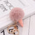 Cute Ice Cream Plush Women's Bag Pendant Keychain