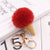 Cute Ice Cream Plush Women's Bag Pendant Keychain