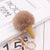 Cute Ice Cream Plush Women's Bag Pendant Keychain