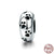 Cute Infinity Paw Print Heart Shape Sterling Silver Enamel Inlay Zircon Jewelry Accessories