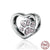 Cute Infinity Paw Print Heart Shape Sterling Silver Enamel Inlay Zircon Jewelry Accessories