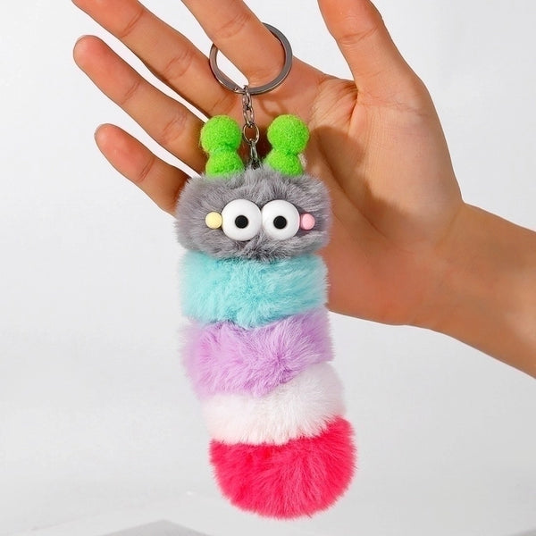 Cute Insect Plush Unisex Bag Pendant Keychain